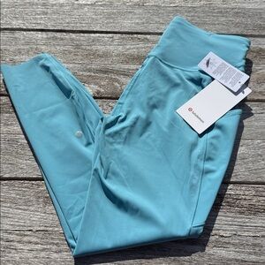 Lululemon Fast High-Rise Tight 25" 5 Pocket Washed Blue size 14 NWT